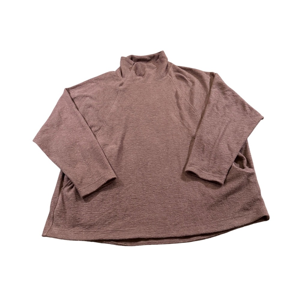 REI Co-op Pullover XL Hemp‎ Cotton Funnel Neck Oversized Sustainable Hiking Cozy